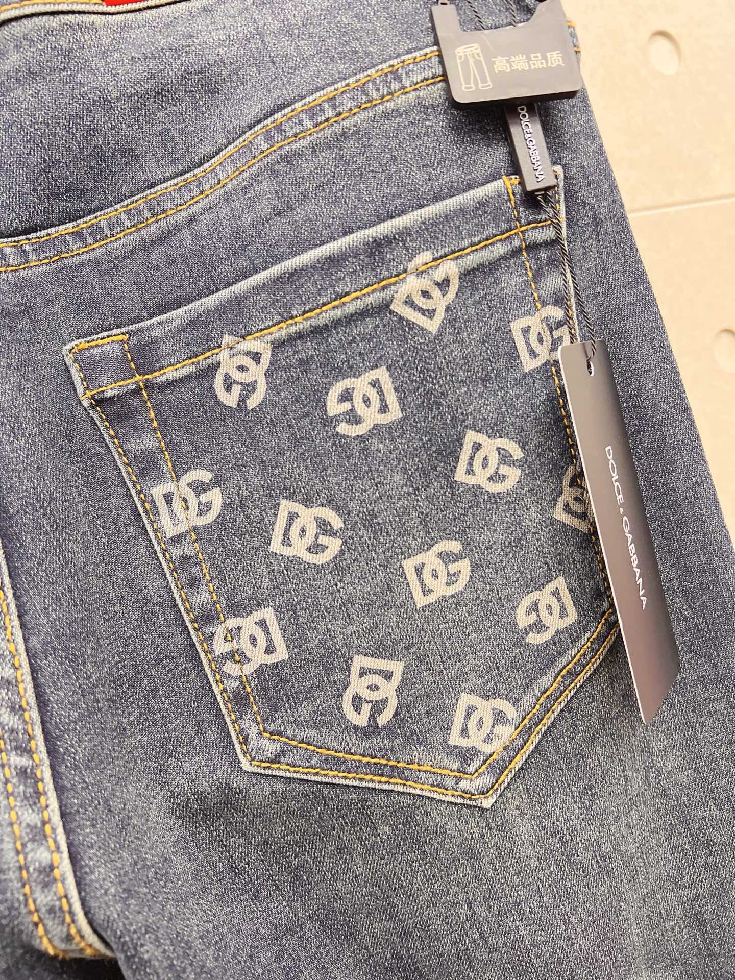 Louis Vuitton Male Jeans Denim Slim Fit