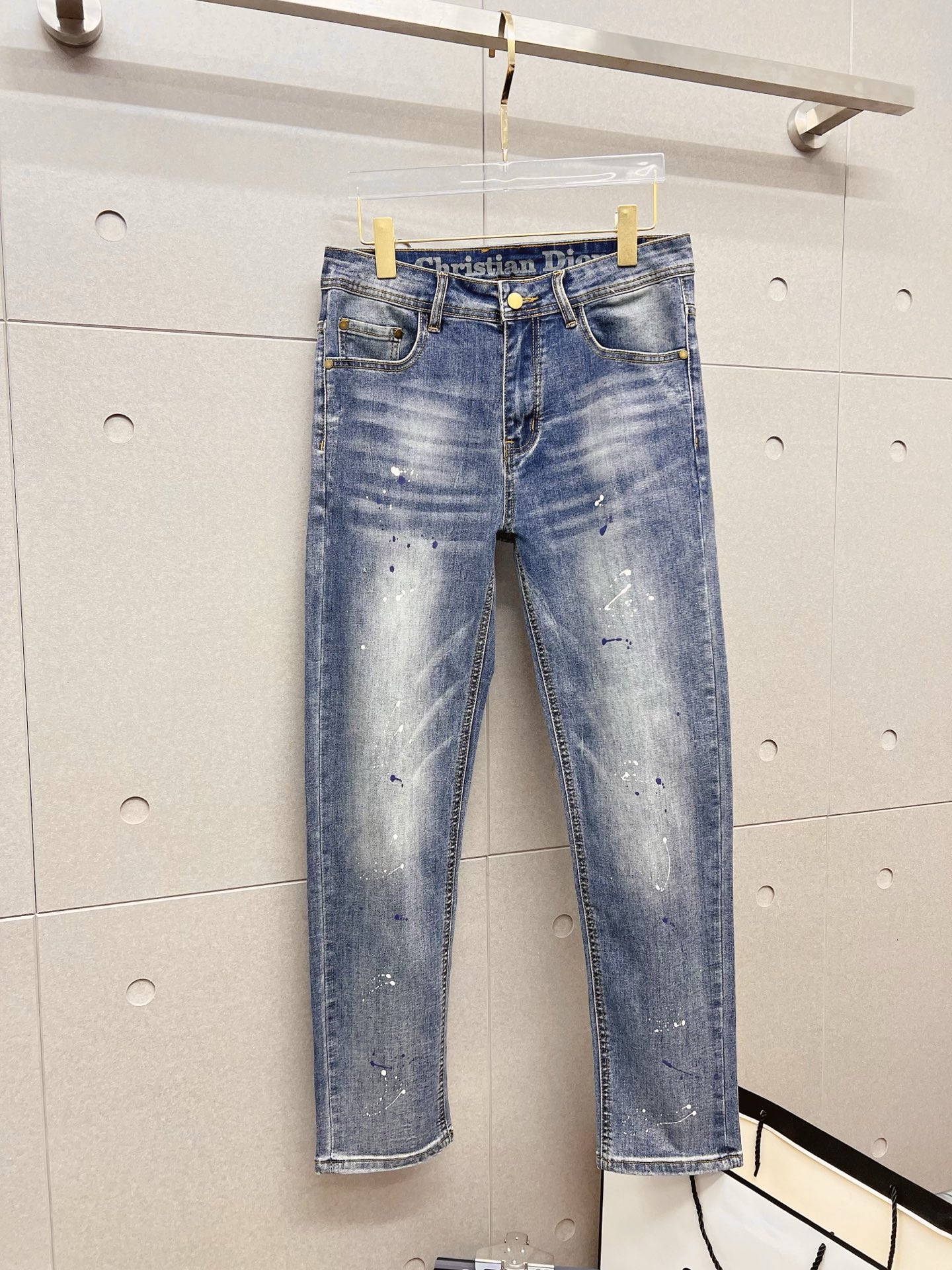 Dior Male Jeans Denim Slim Fit