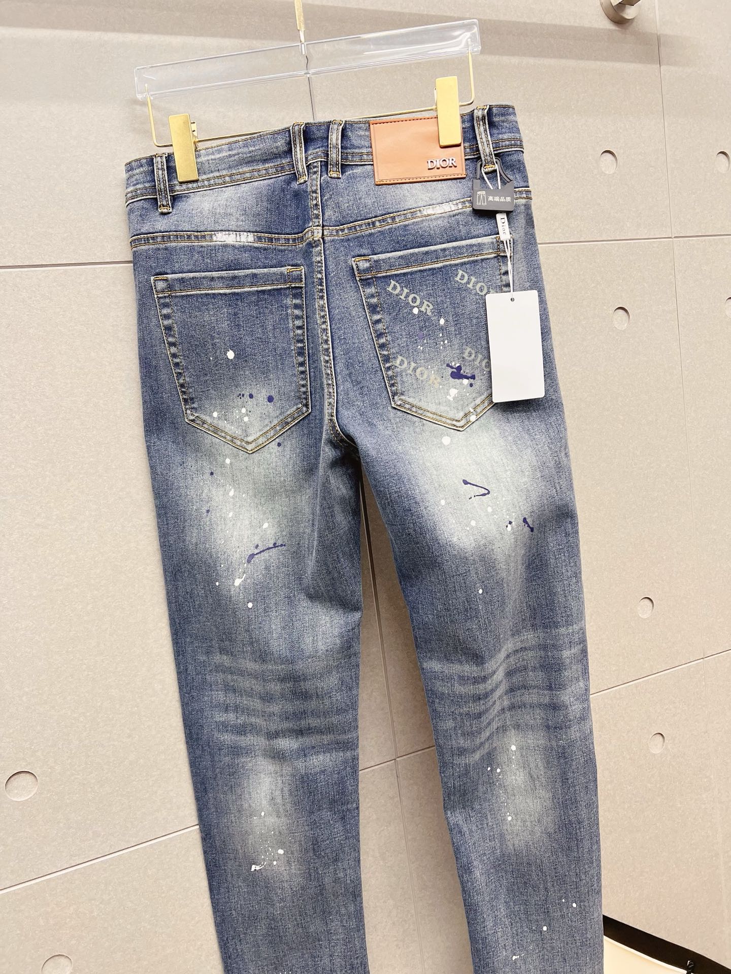 Dior Male Jeans Denim Slim Fit