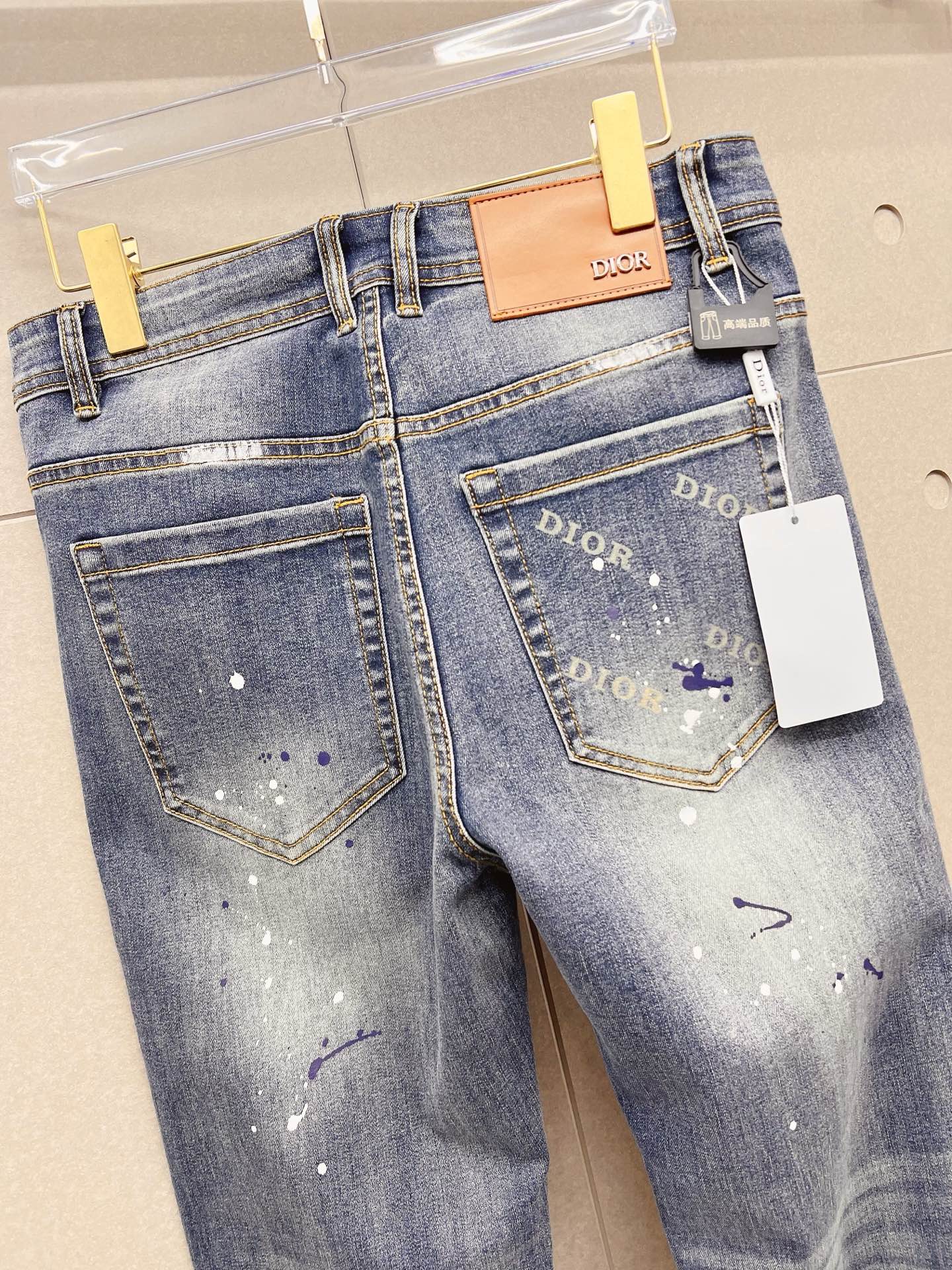 Dior Male Jeans Denim Slim Fit