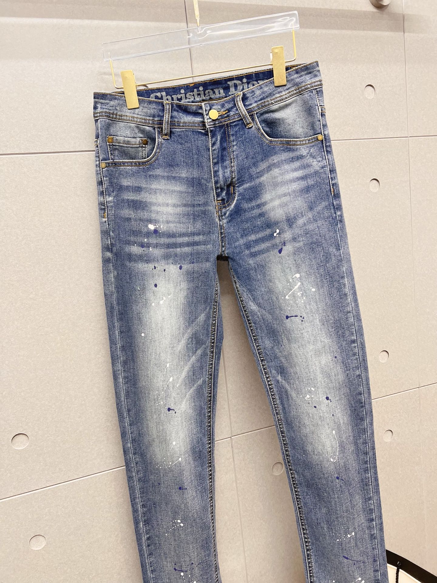 Dior Male Jeans Denim Slim Fit