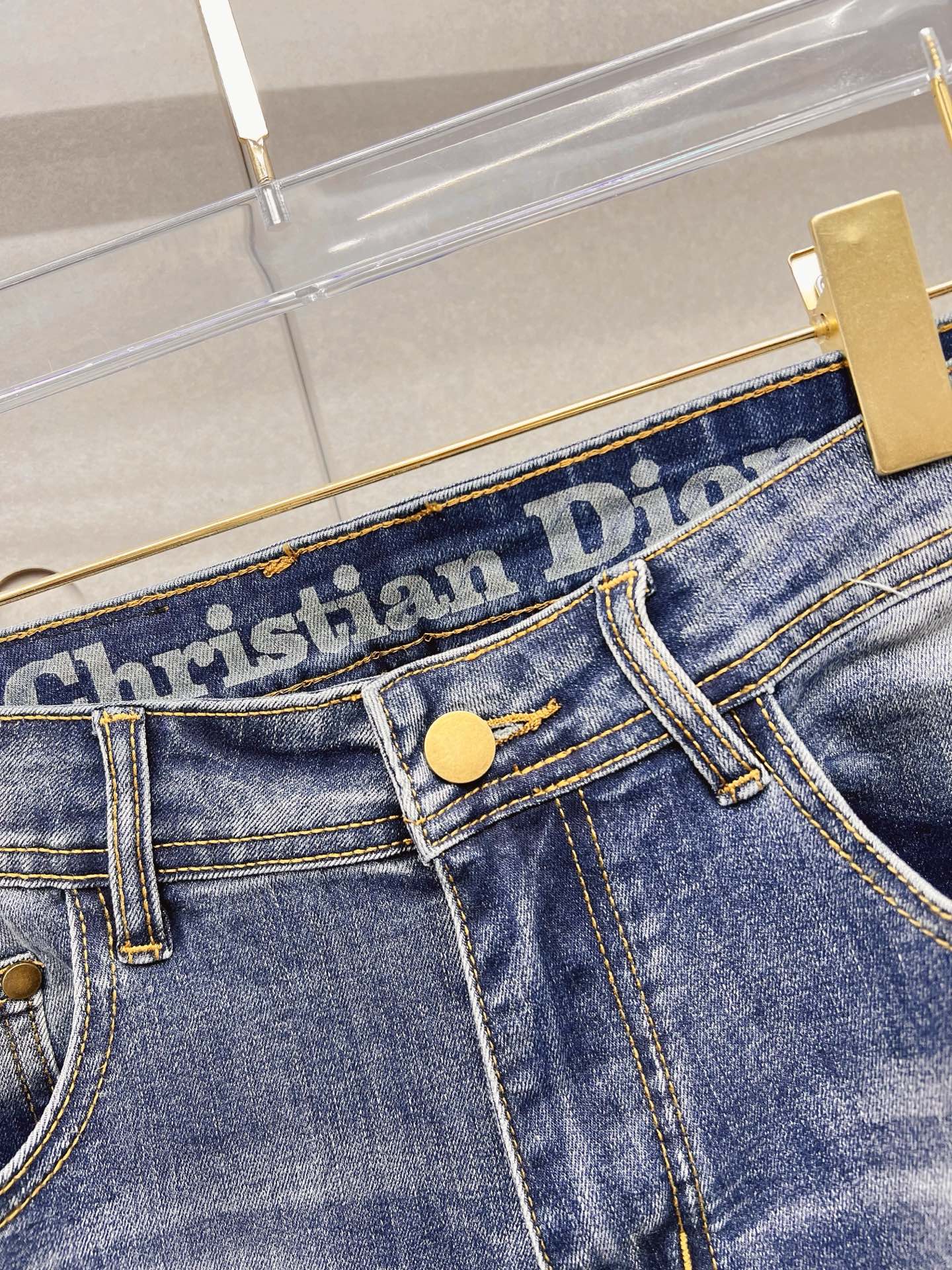 Dior Male Jeans Denim Slim Fit