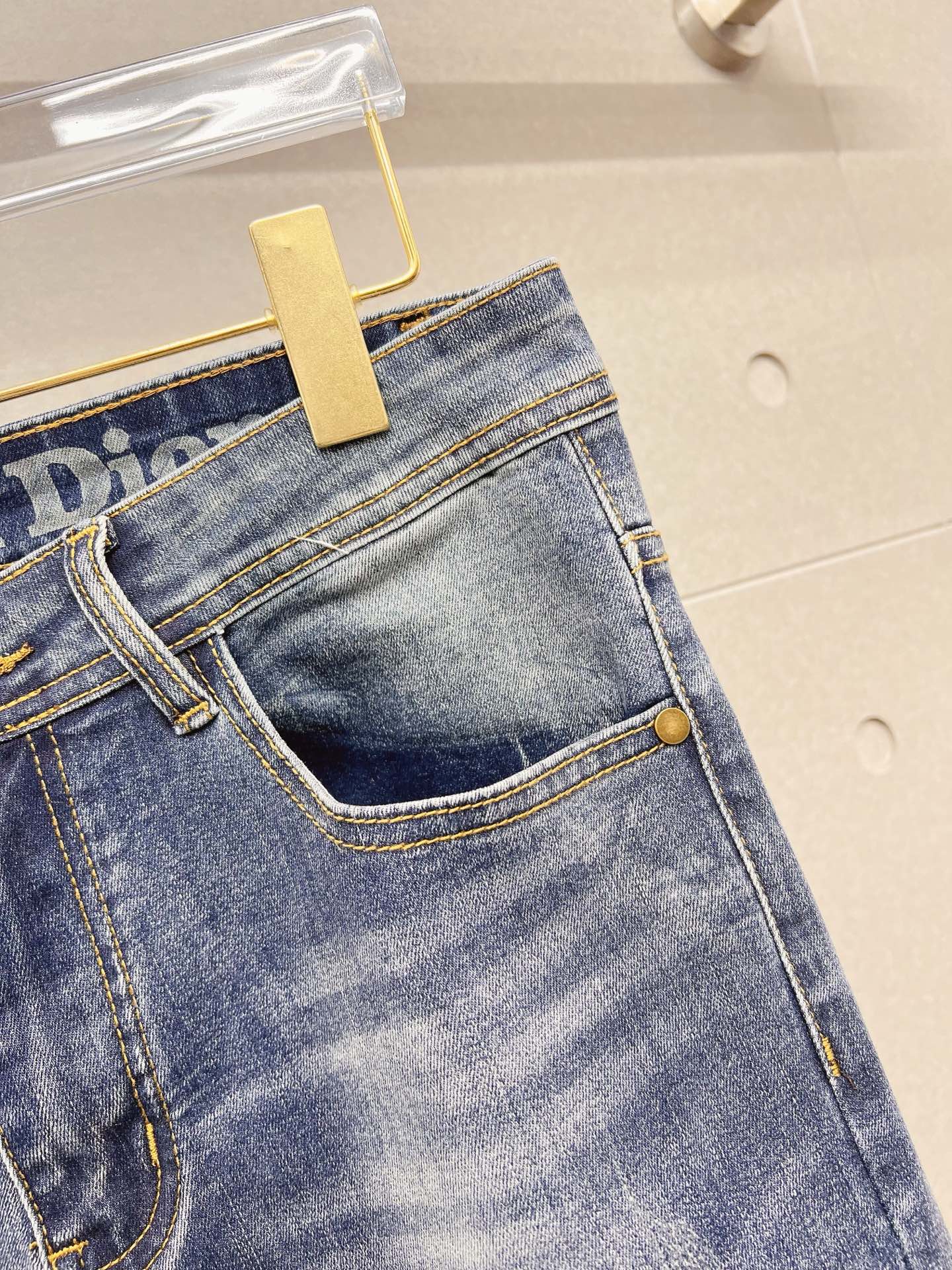 Dior Male Jeans Denim Slim Fit