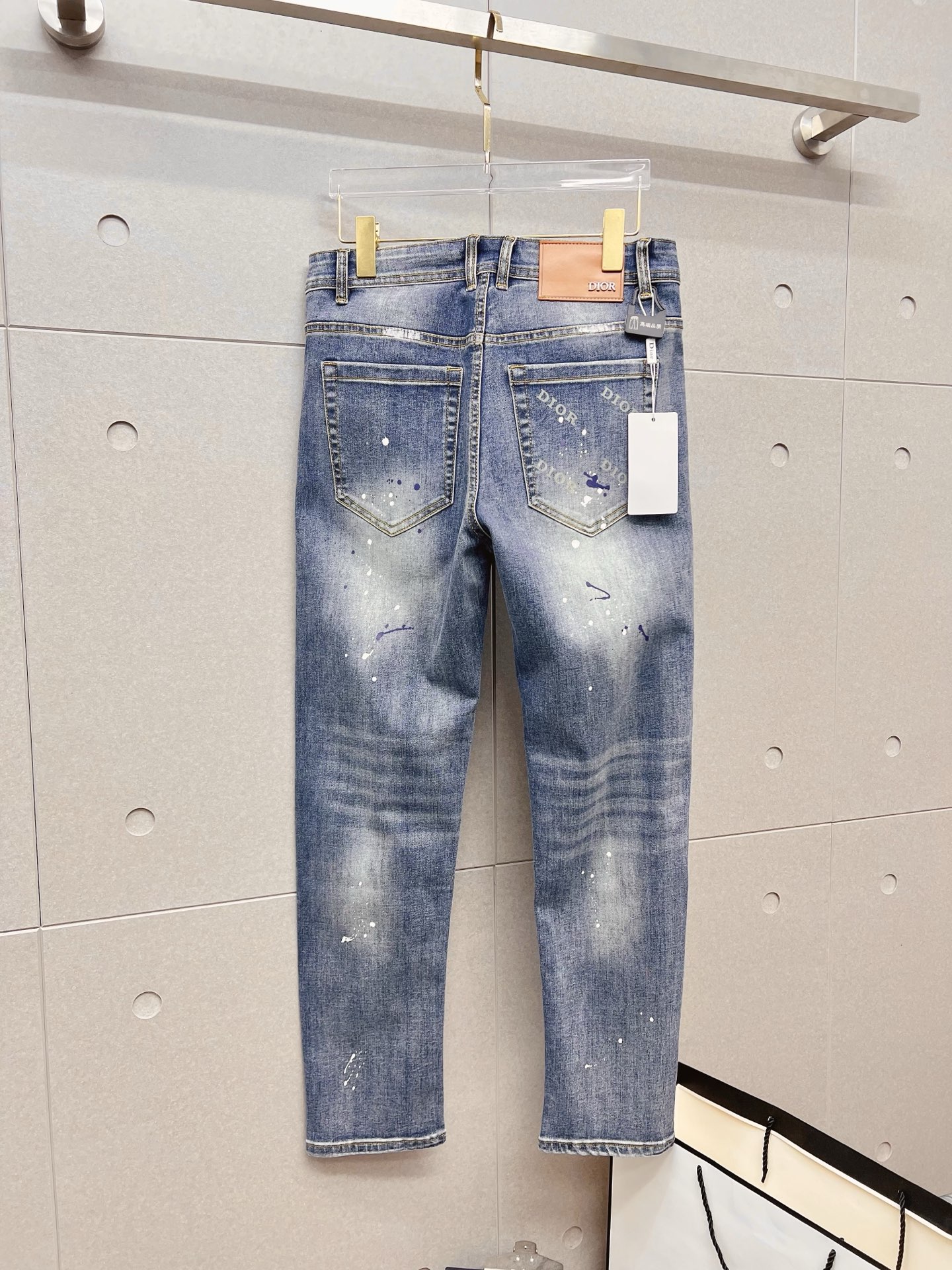 Dior Male Jeans Denim Slim Fit