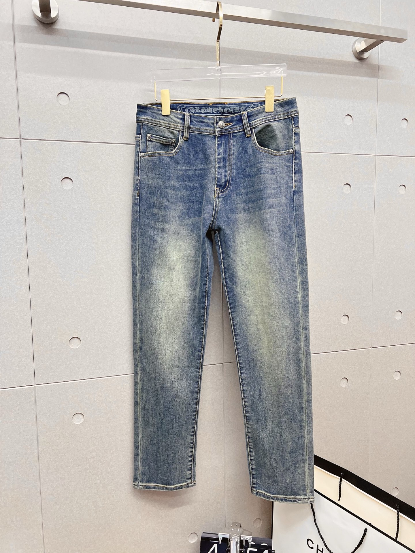 Chrome Hearts Male Jeans Denim Slim Fit