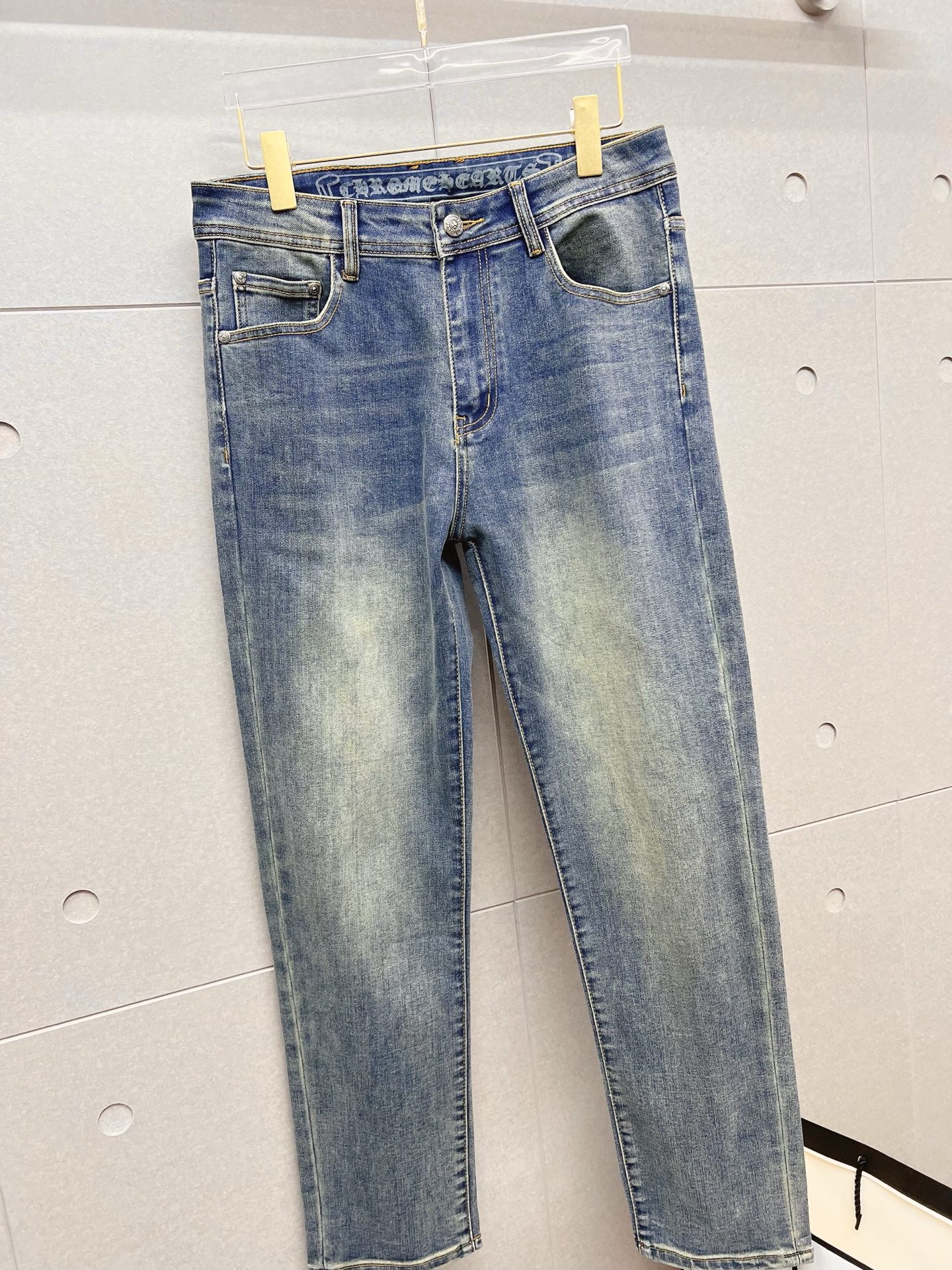 Chrome Hearts Male Jeans Denim Slim Fit