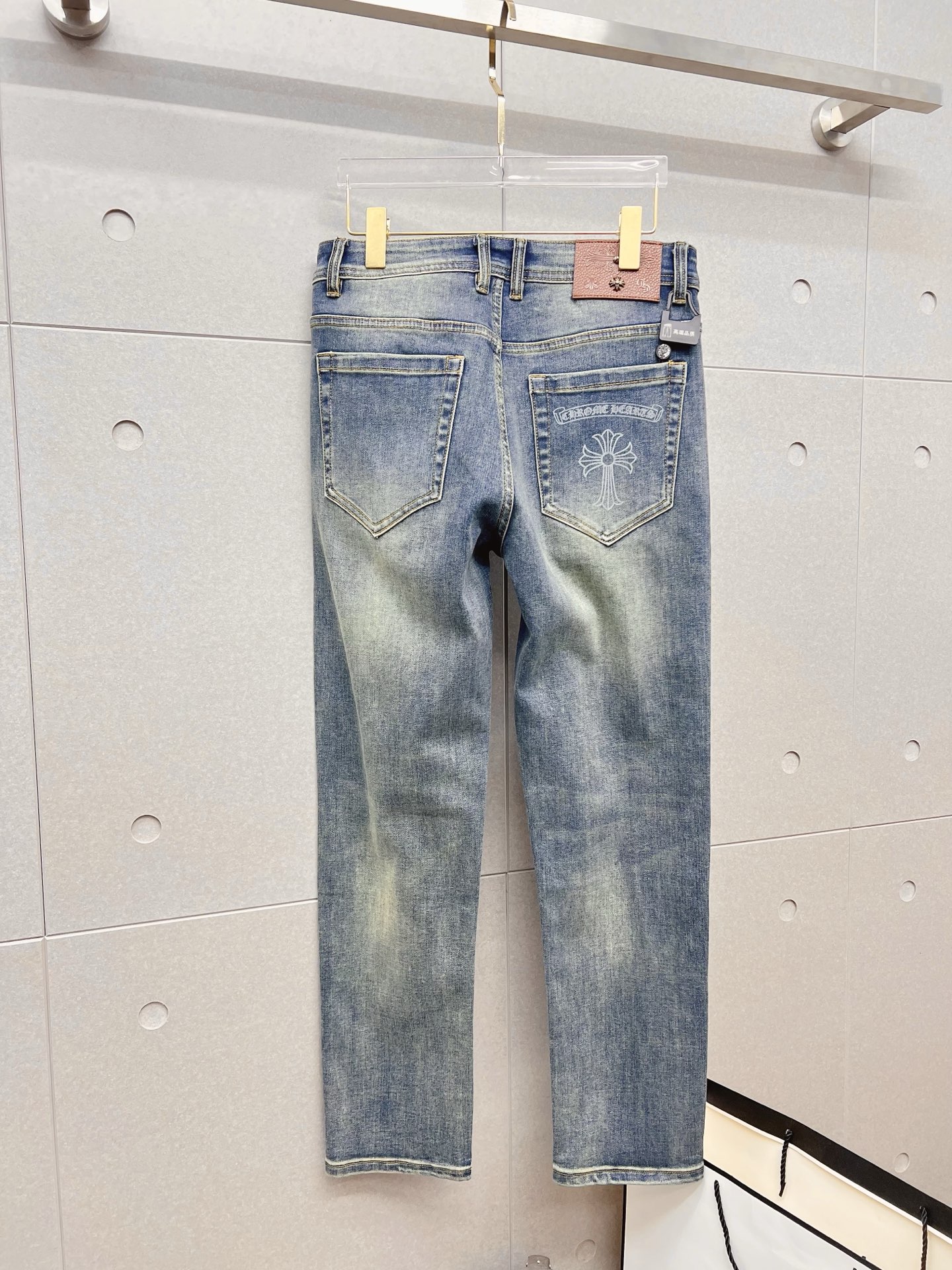 Chrome Hearts Male Jeans Denim Slim Fit