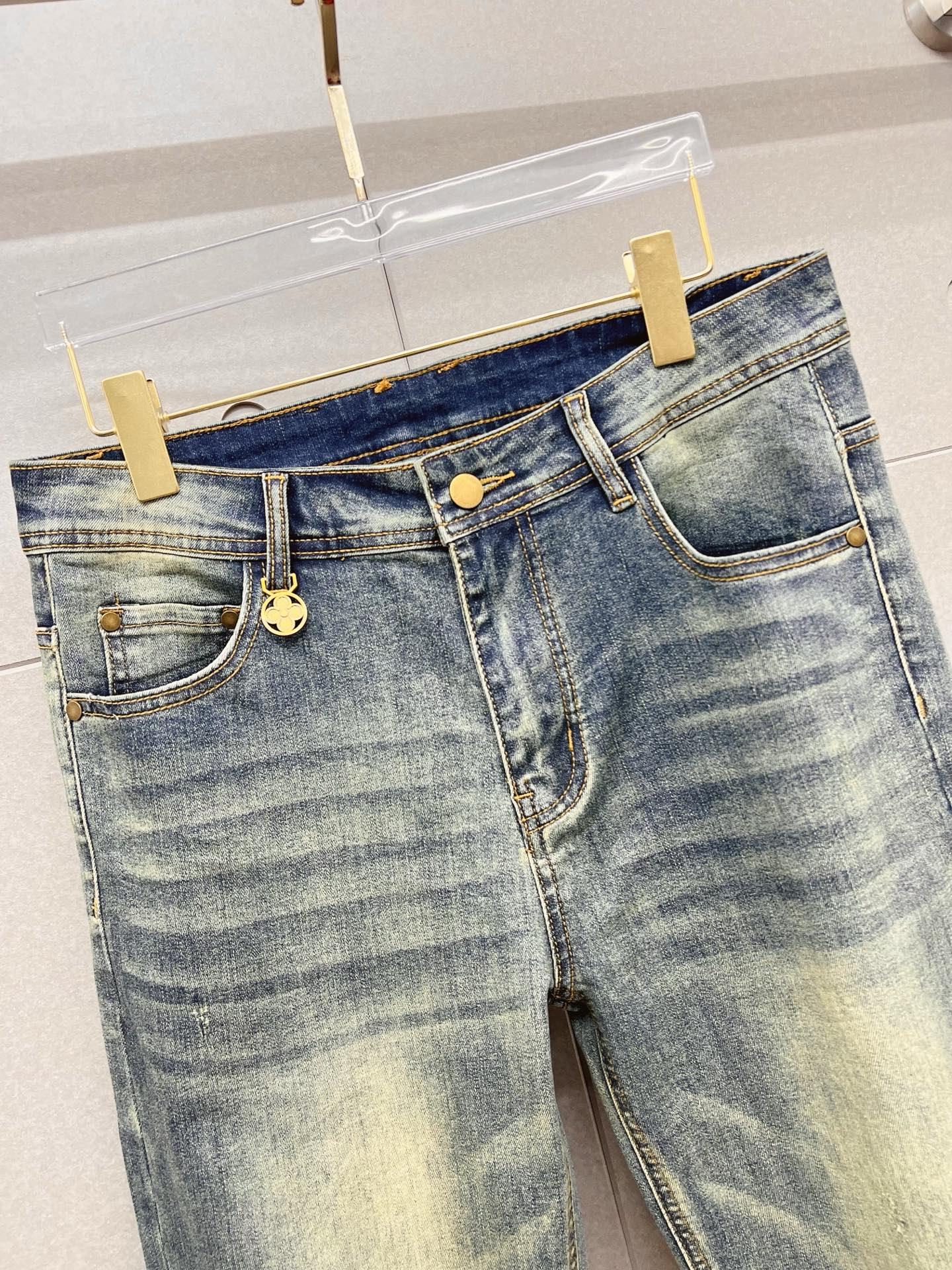 Louis Vuitton Male Jeans Denim Slim Fit L