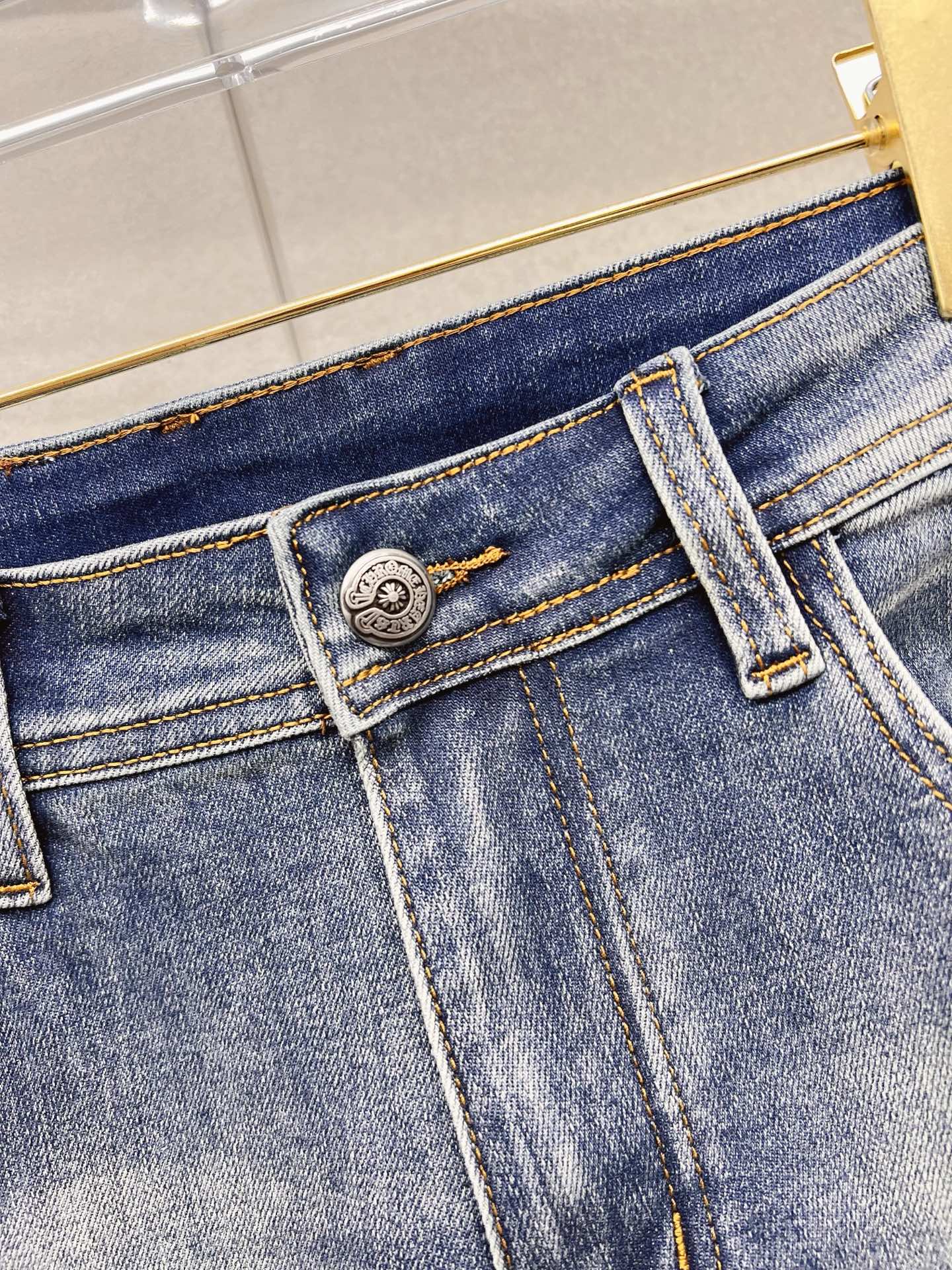 Chrome Hearts Male Jeans Denim Slim Fit
