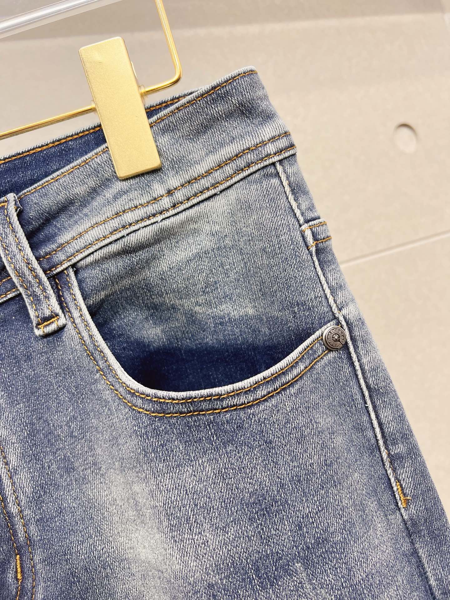 Chrome Hearts Male Jeans Denim Slim Fit
