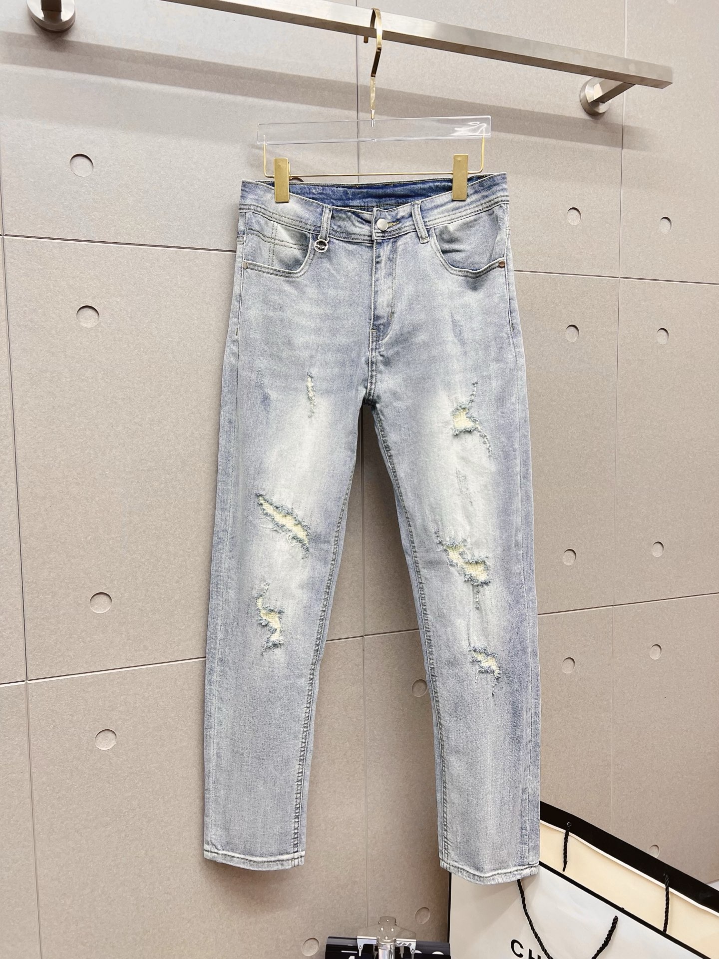 Fendi Male Jeans Denim Slim Fit