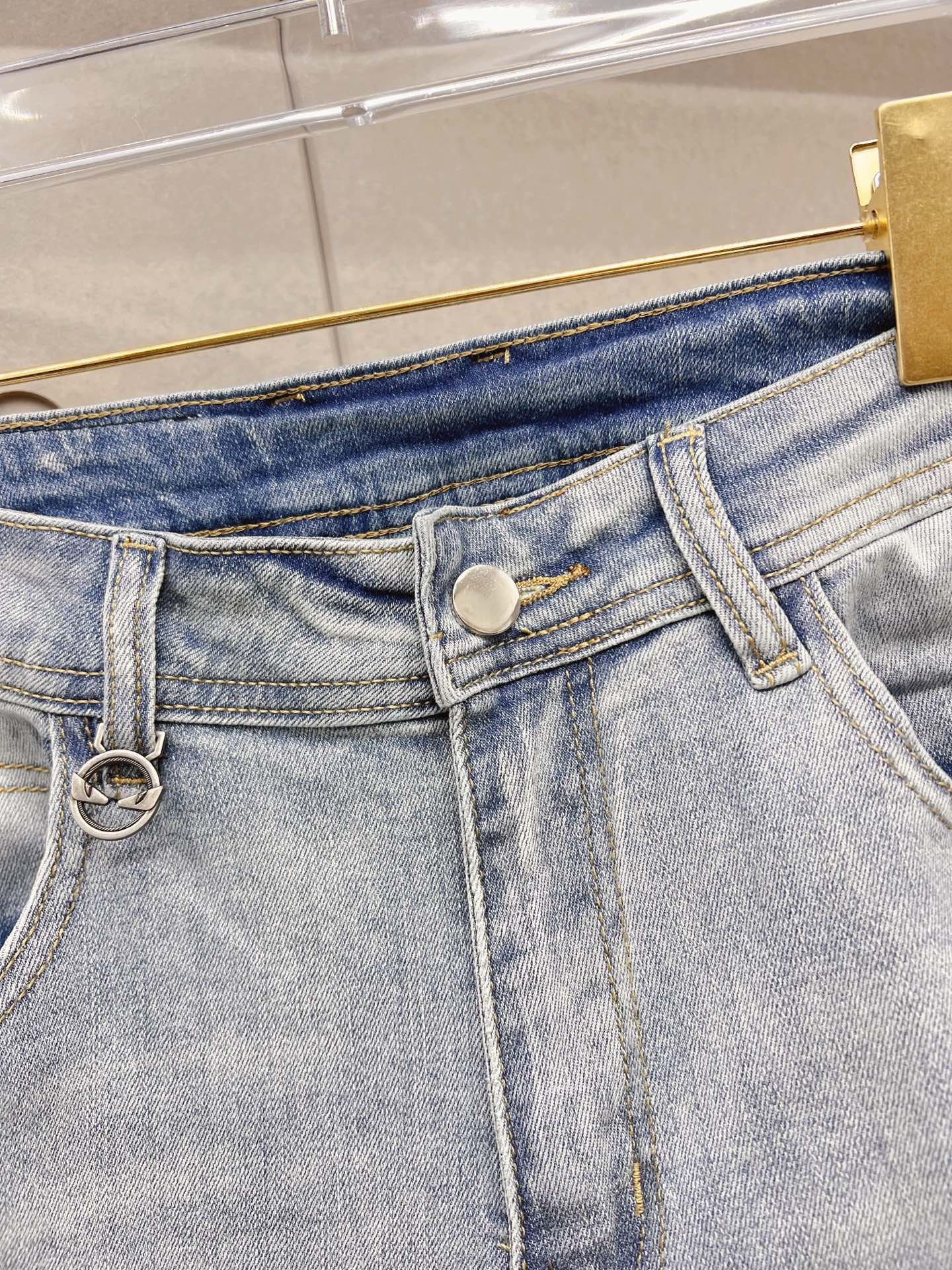 Fendi Male Jeans Denim Slim Fit