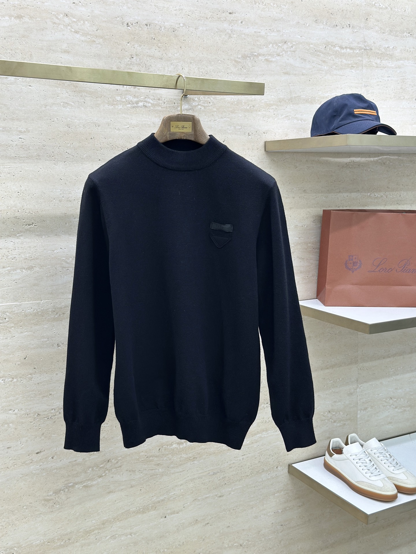 Prada Male Basic Clothing Wool Black M-xxxl