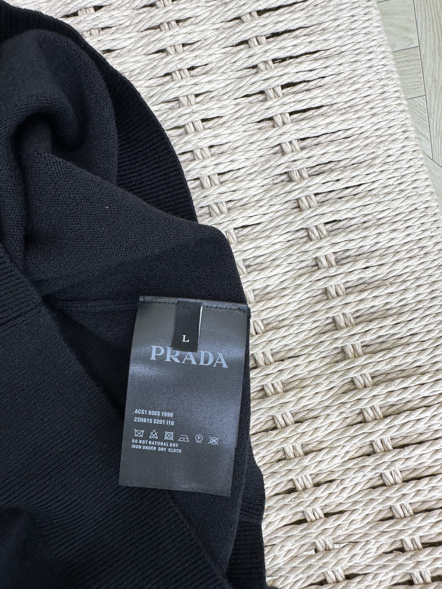 Prada Male Basic Clothing Wool Black M-xxxl
