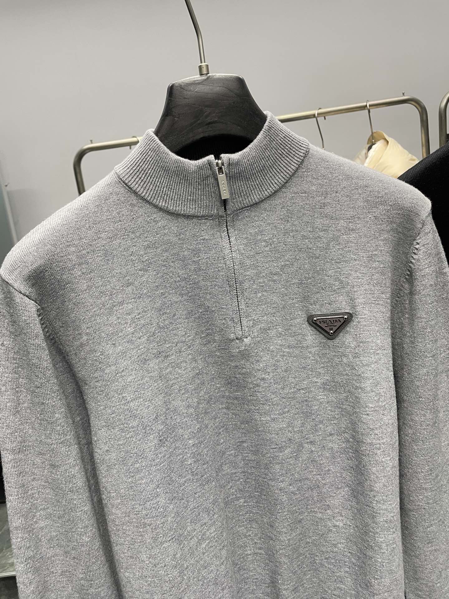 Prada Couple Basic Clothing Cotton Black M-l-xl