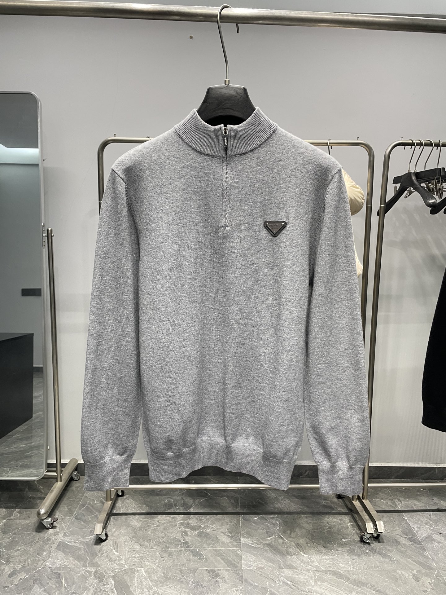 Prada Couple Basic Clothing Cotton Black M-l-xl