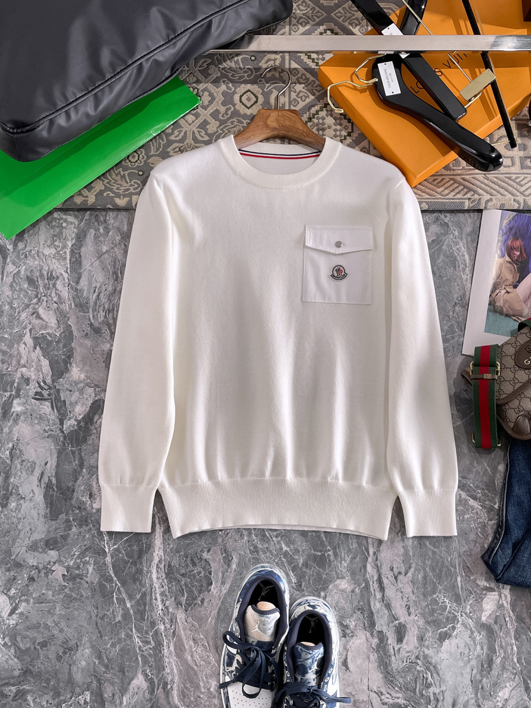 Moncler Male Basic Clothing Wool M-l-xxxl