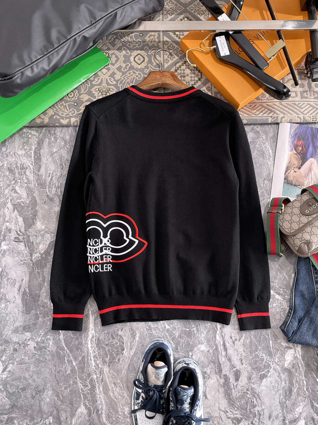 Moncler Male Basic Clothing Wool M-l-xxxl