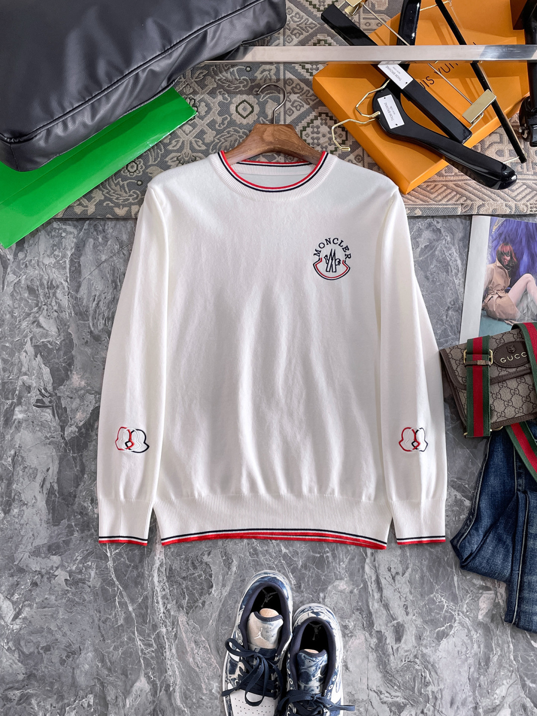 Moncler Male Basic Clothing Wool M-l-xxxl