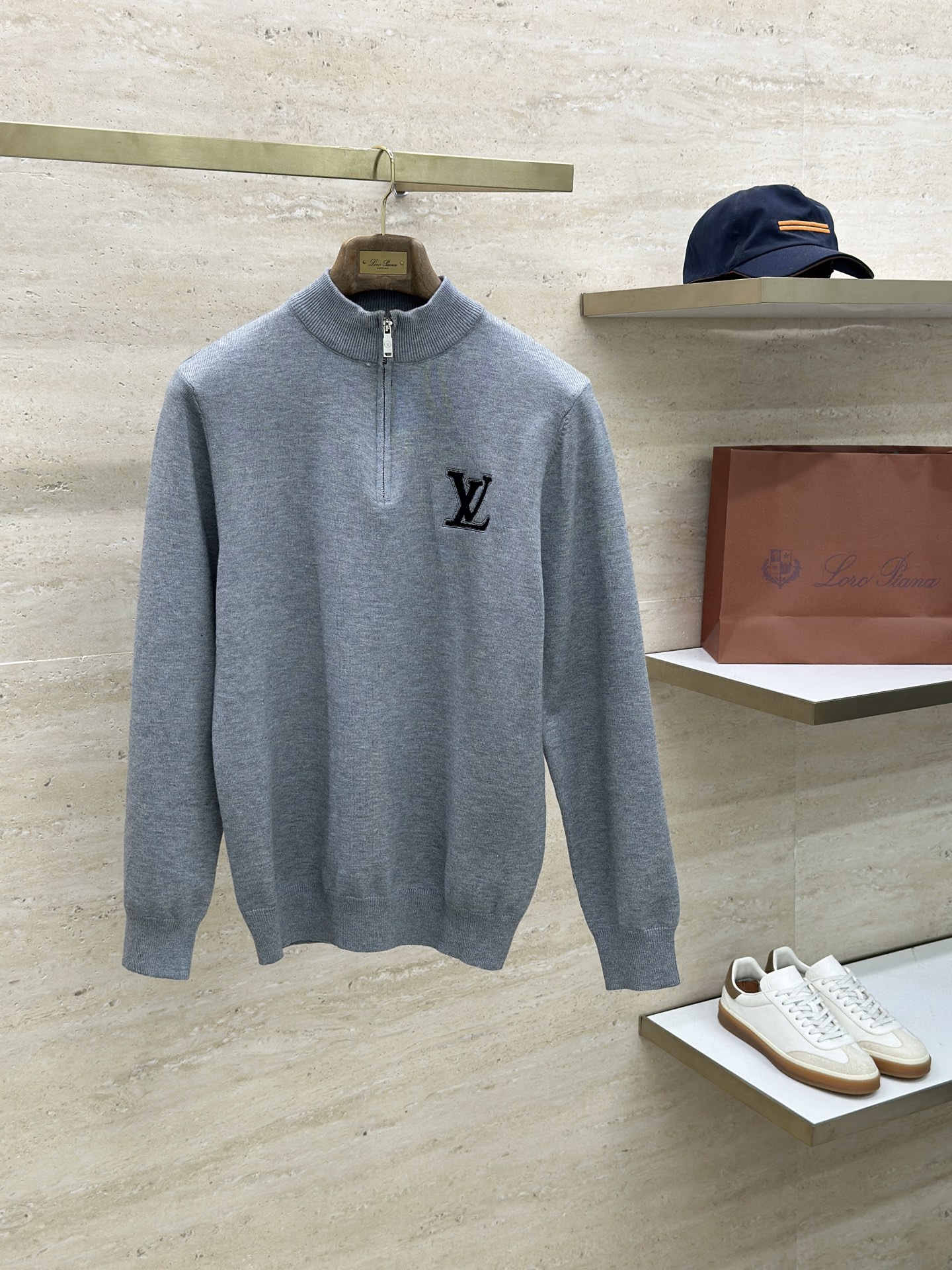 Louis Vuitton Male Basic Clothing Wool Black M-l-xxxl