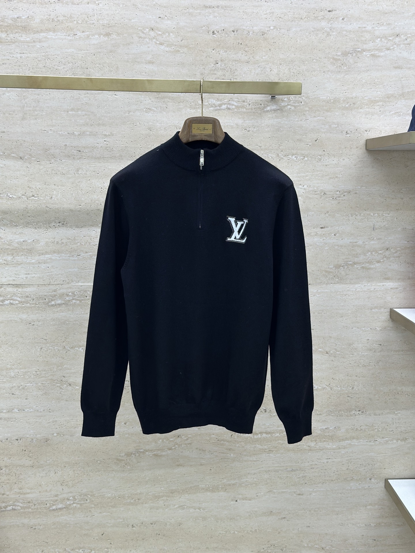 Louis Vuitton Male Basic Clothing Wool Black M-l-xxxl