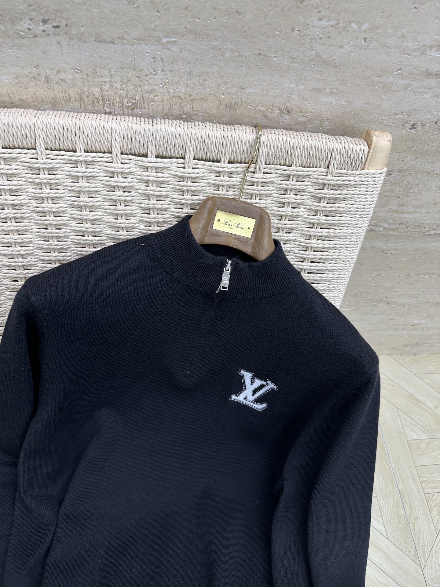 Louis Vuitton Male Basic Clothing Wool Black M-l-xxxl