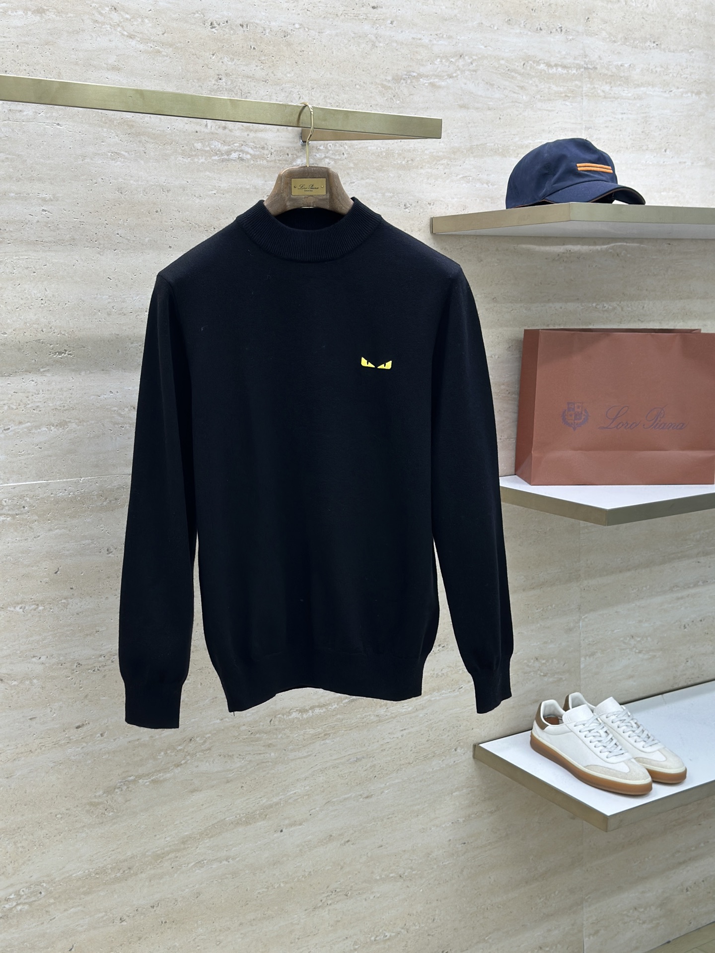 Fendi Male Basic Clothing Wool Black M-xxxl