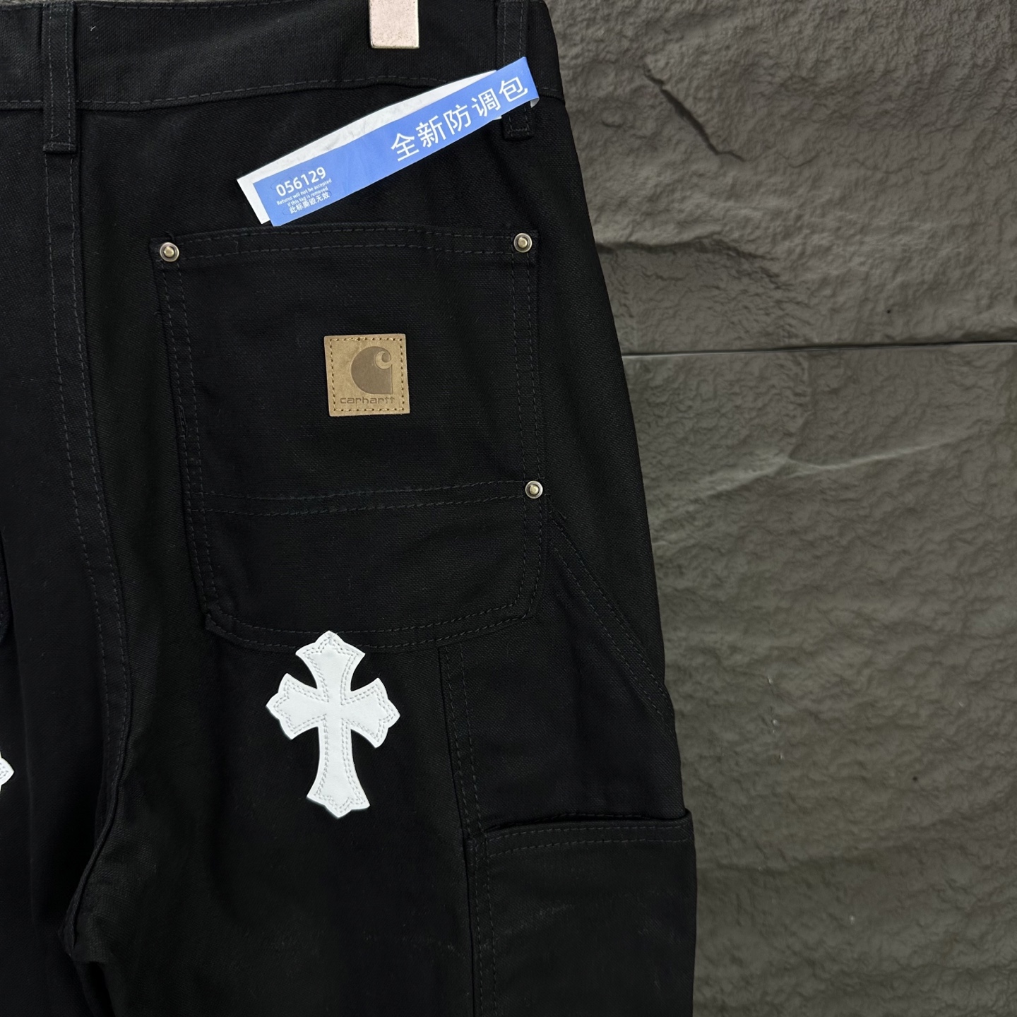 Chrome Hearts Couple Jeans Black Loose Fit