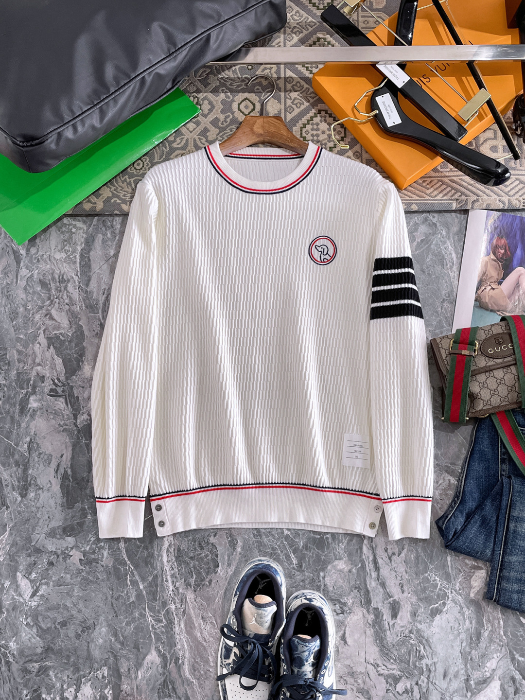 Thom Browne Male Basic Clothing Wool M-xxxl