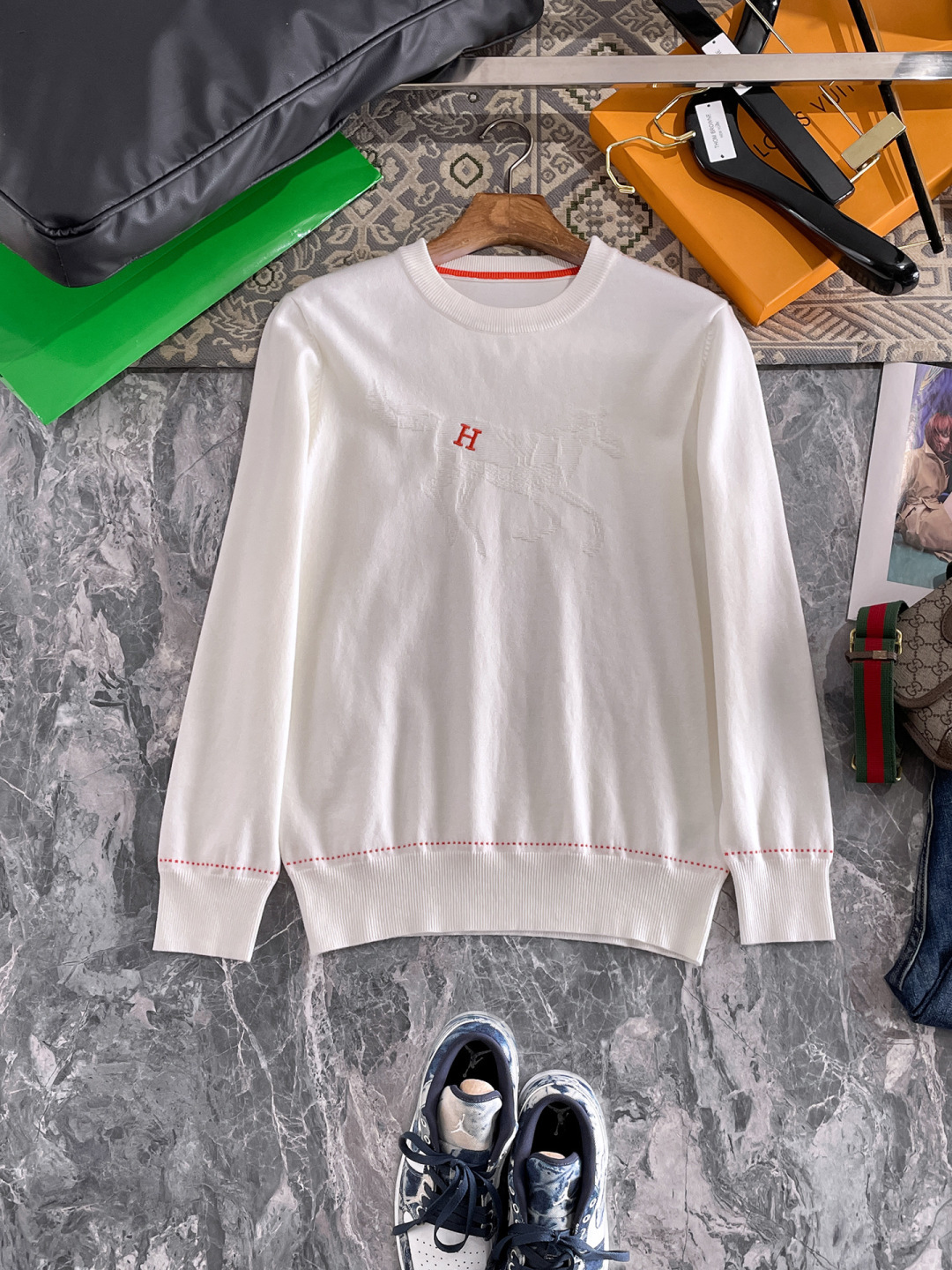 Hermès Male Basic Clothing Wool S-m-xxxl