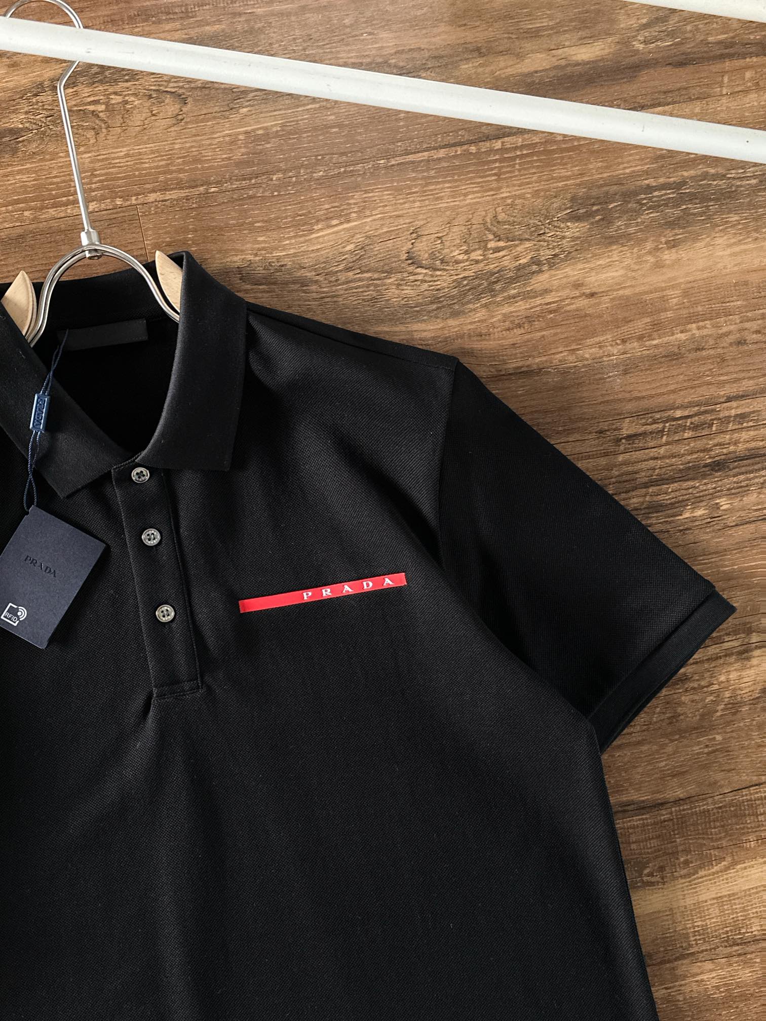 Prada Male Basic Clothing Cotton Black S-m-l-xl-xxl