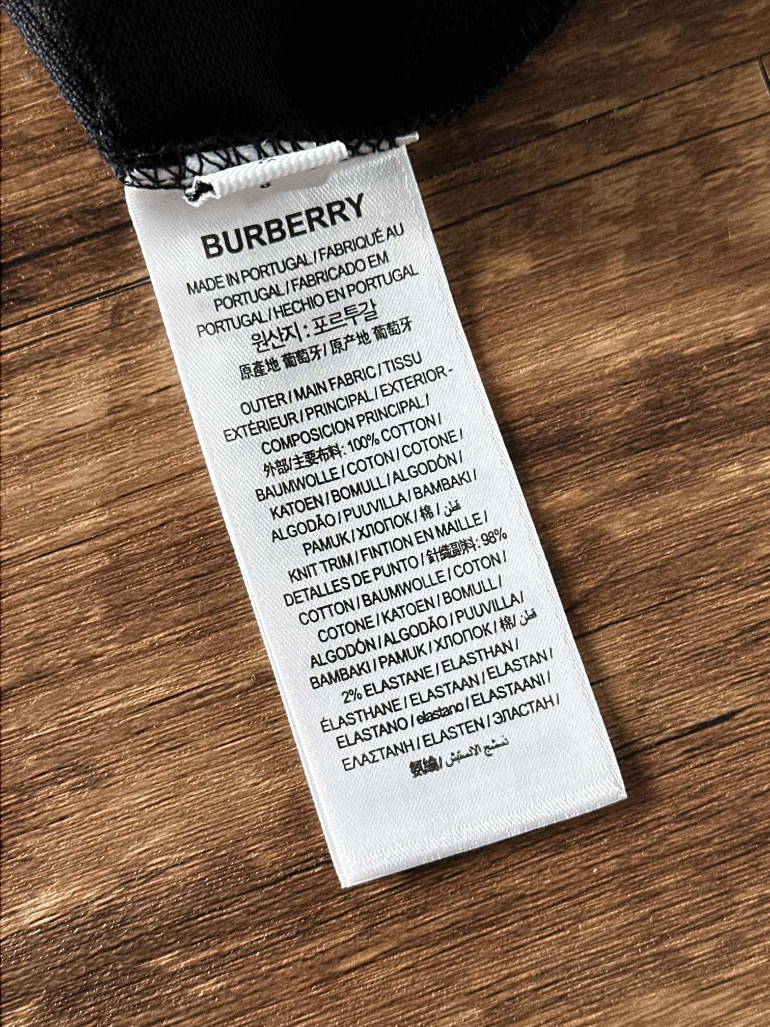 Burberry Male Basic Clothing Cotton Black S-m-l-xl-xxl