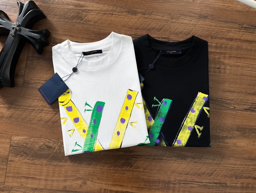 Louis Vuitton Couple Basic Clothing Cotton S-m-l-xl