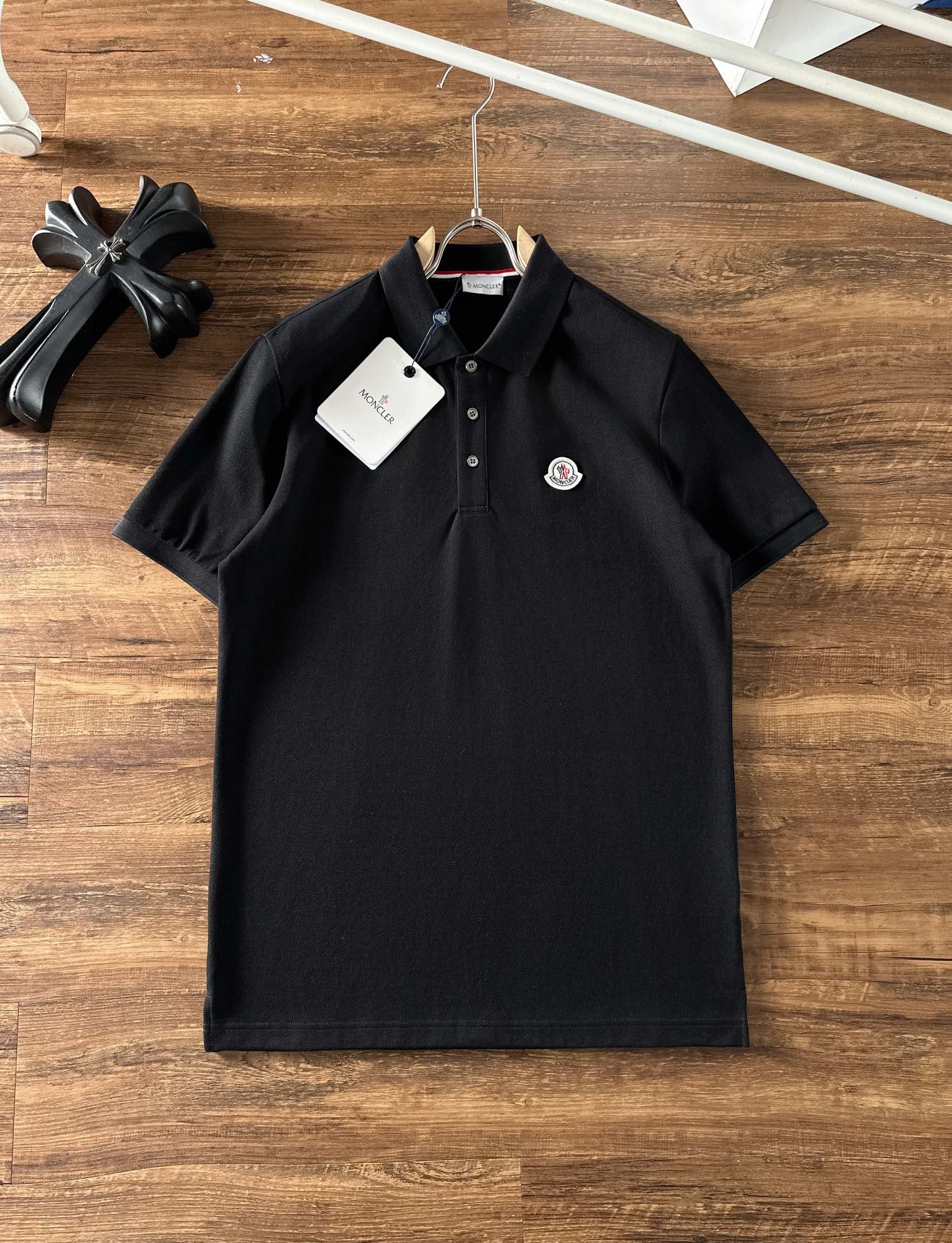 Moncler Male Basic Clothing Cotton Black S-m-l-xl-xxl