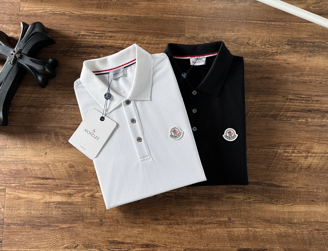 Moncler Male Basic Clothing Cotton Black S-m-l-xl-xxl