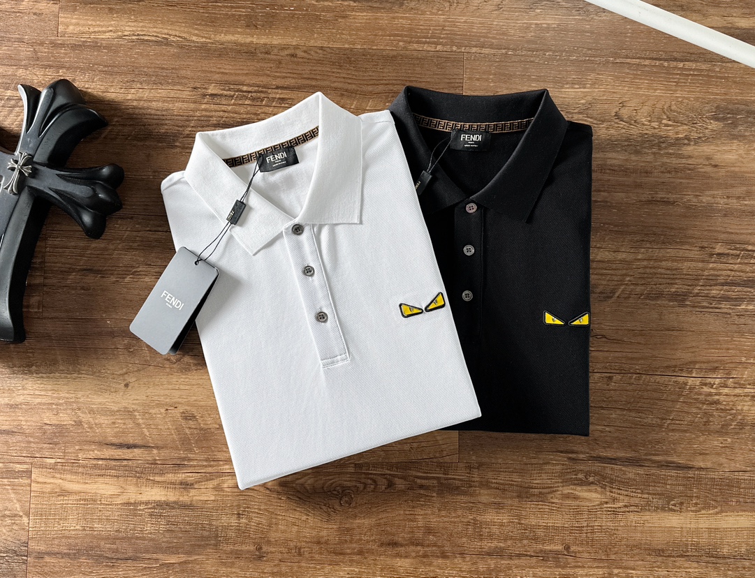 Fendi Male Basic Clothing Cotton Black S-m-l-xl-xxl