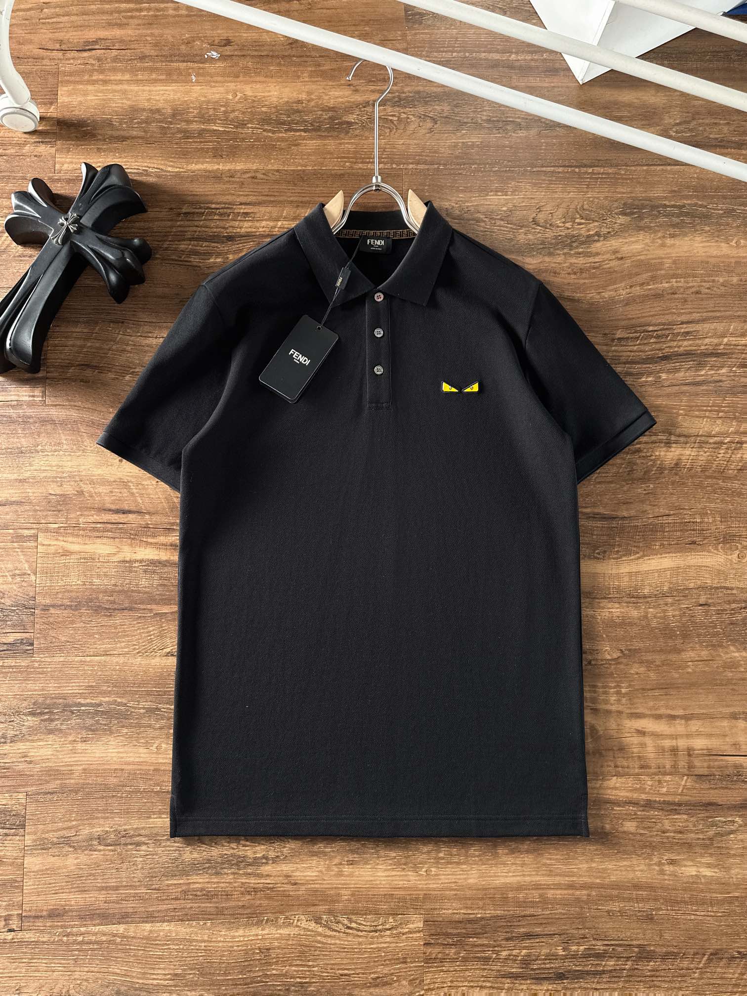 Fendi Male Basic Clothing Cotton Black S-m-l-xl-xxl