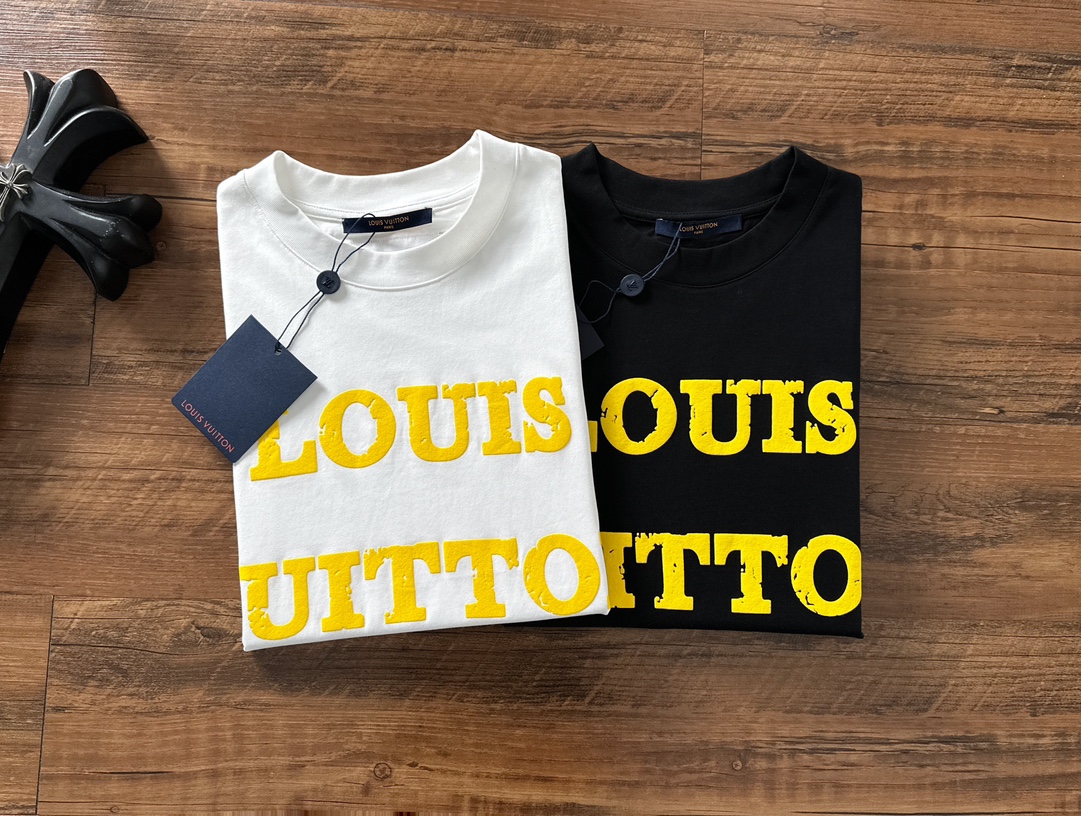 Louis Vuitton Couple Basic Clothing Cotton S-m-l-xl