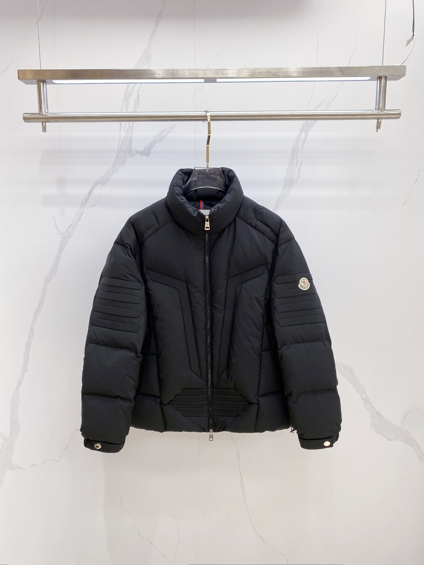 Moncler Male Down Jacket White Duck Down Black S-m-l
