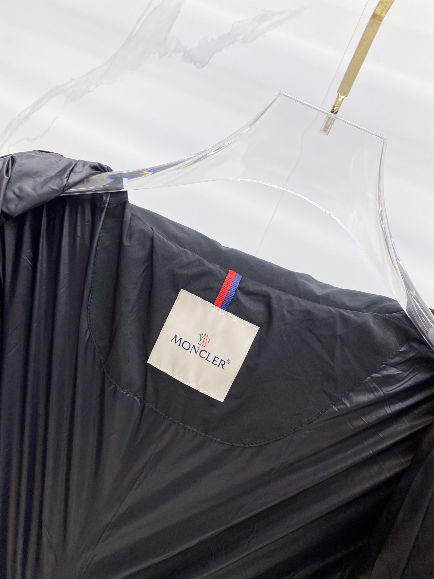 Moncler Male Down Jacket White Duck Down Black S-m-l