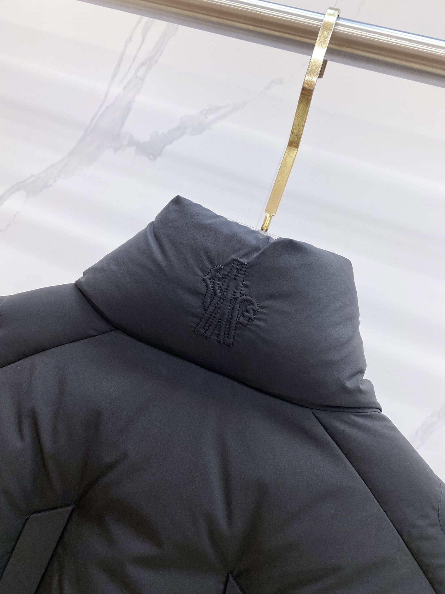 Moncler Male Down Jacket White Duck Down Black S-m-l