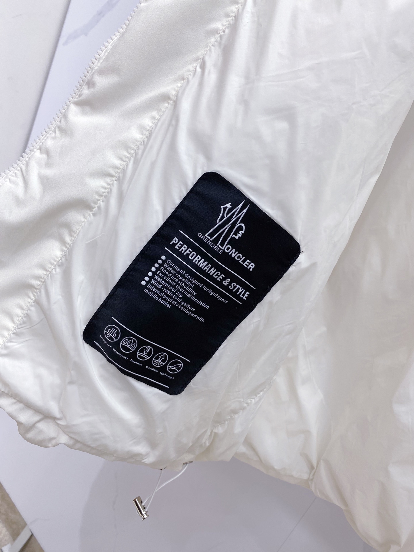 Moncler Male Down Jacket White Duck Down Black S-m-l