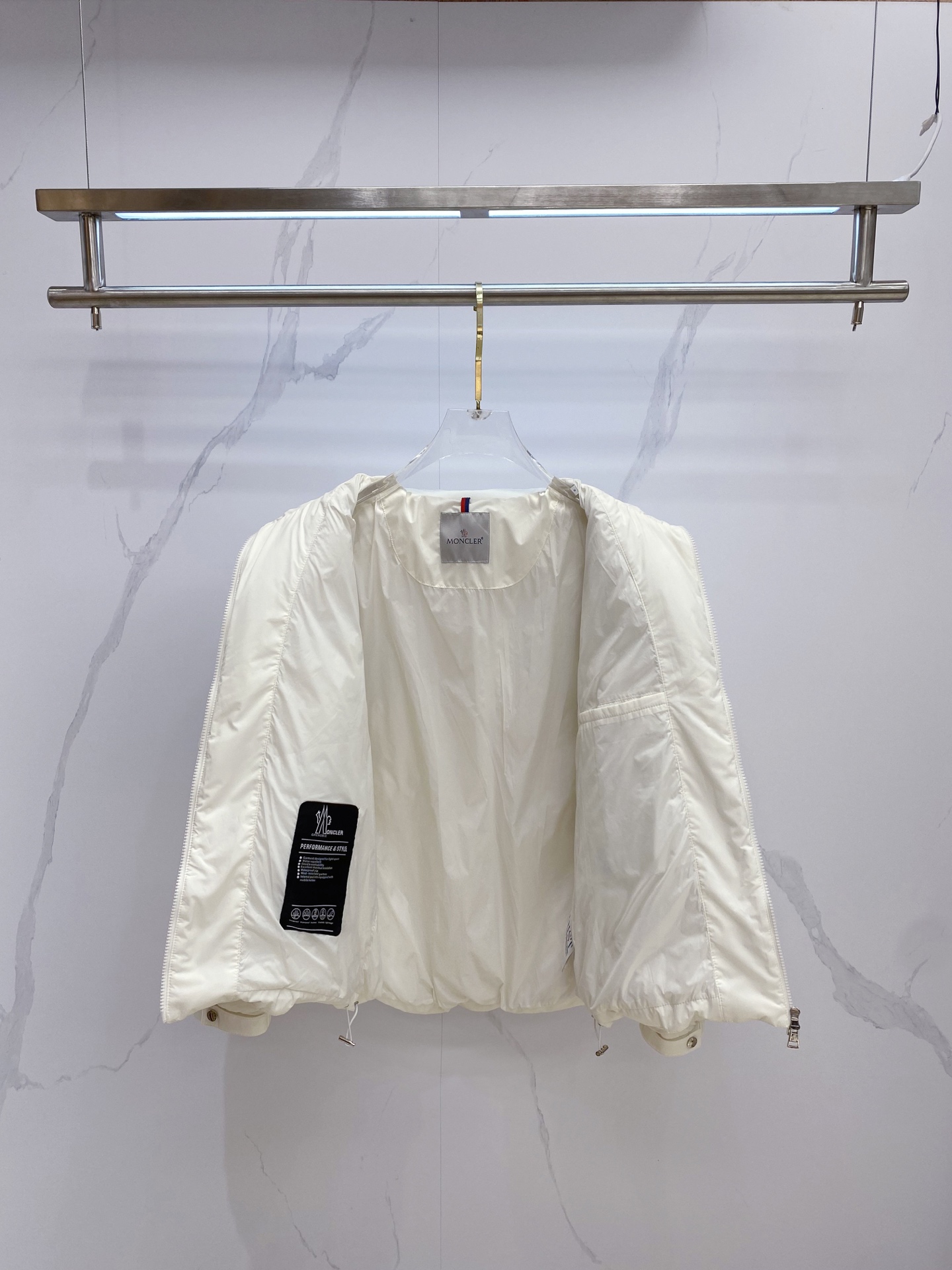 Moncler Male Down Jacket White Duck Down Black S-m-l