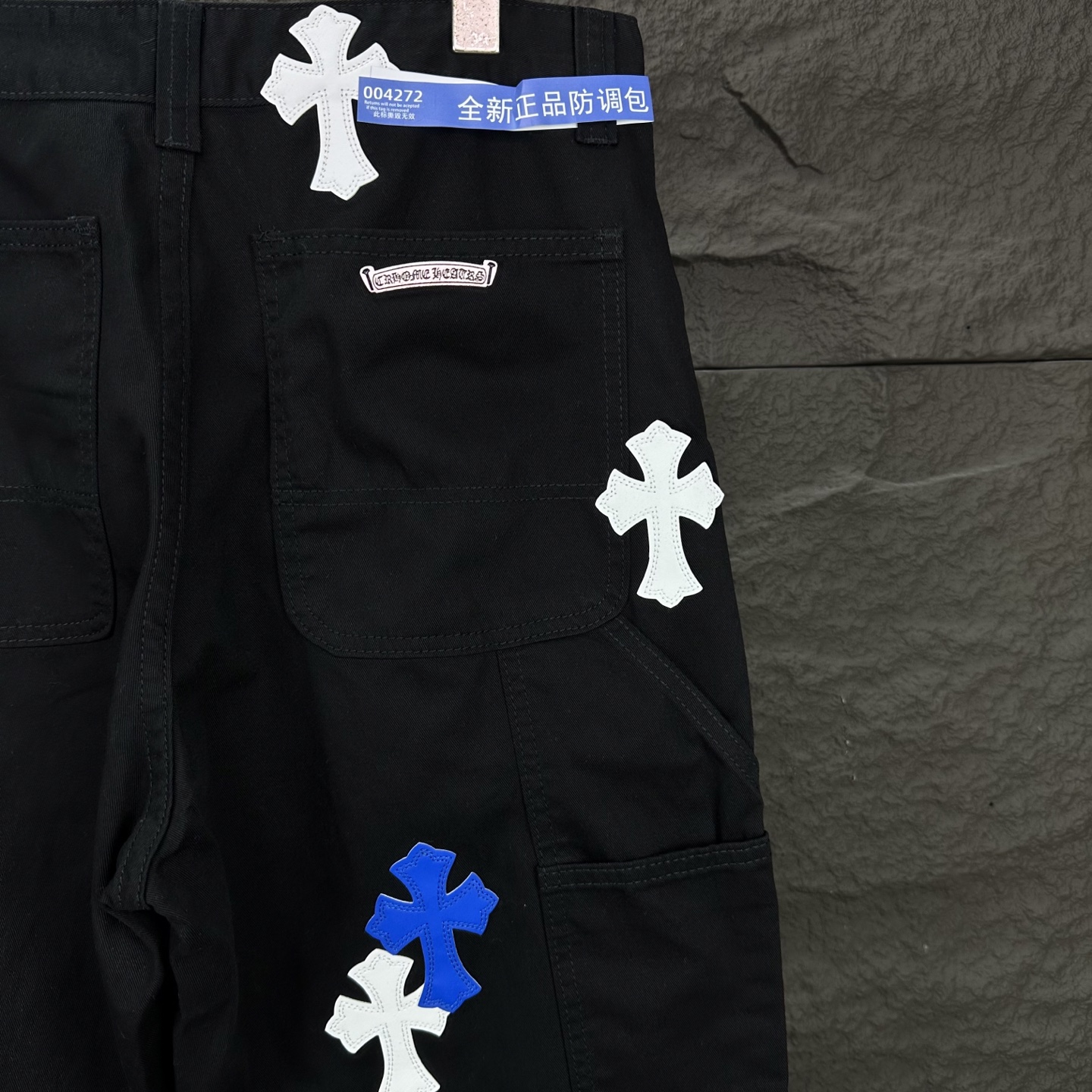 Chrome Hearts Couple Jeans Black Loose Fit