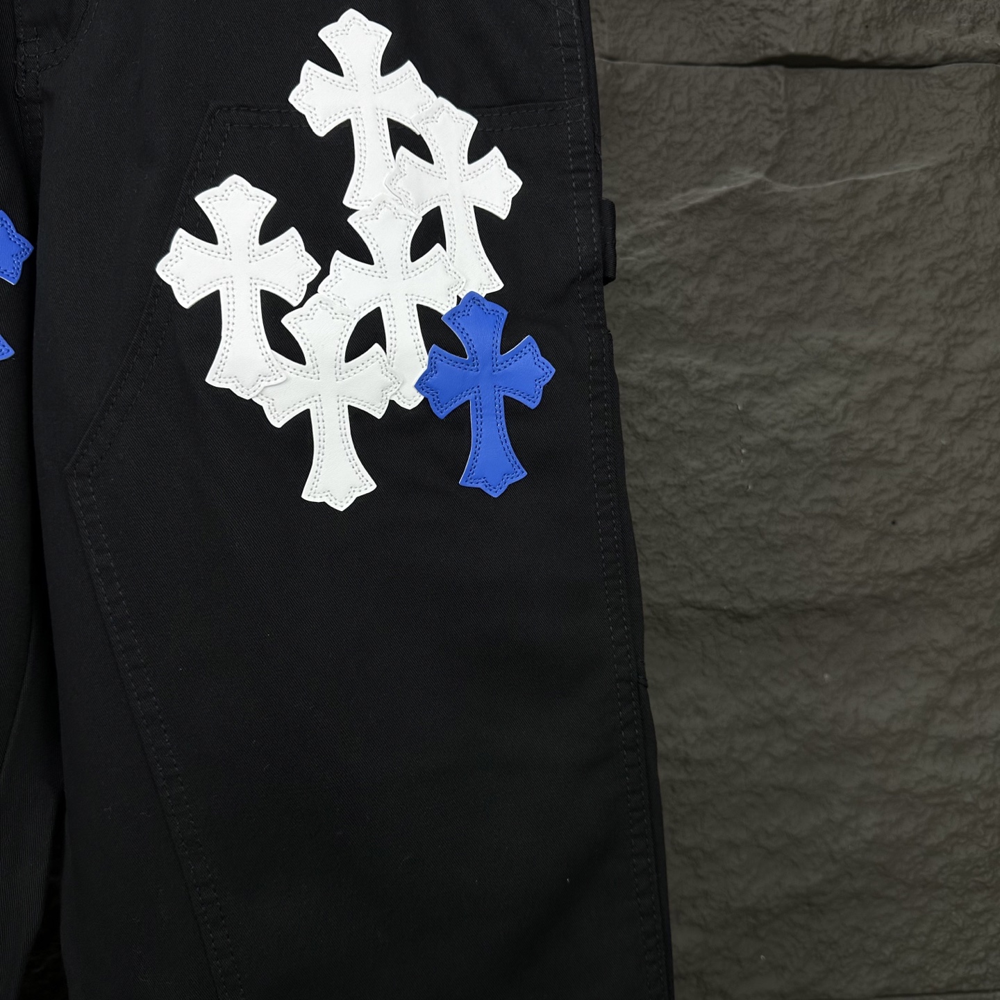 Chrome Hearts Couple Jeans Black Loose Fit