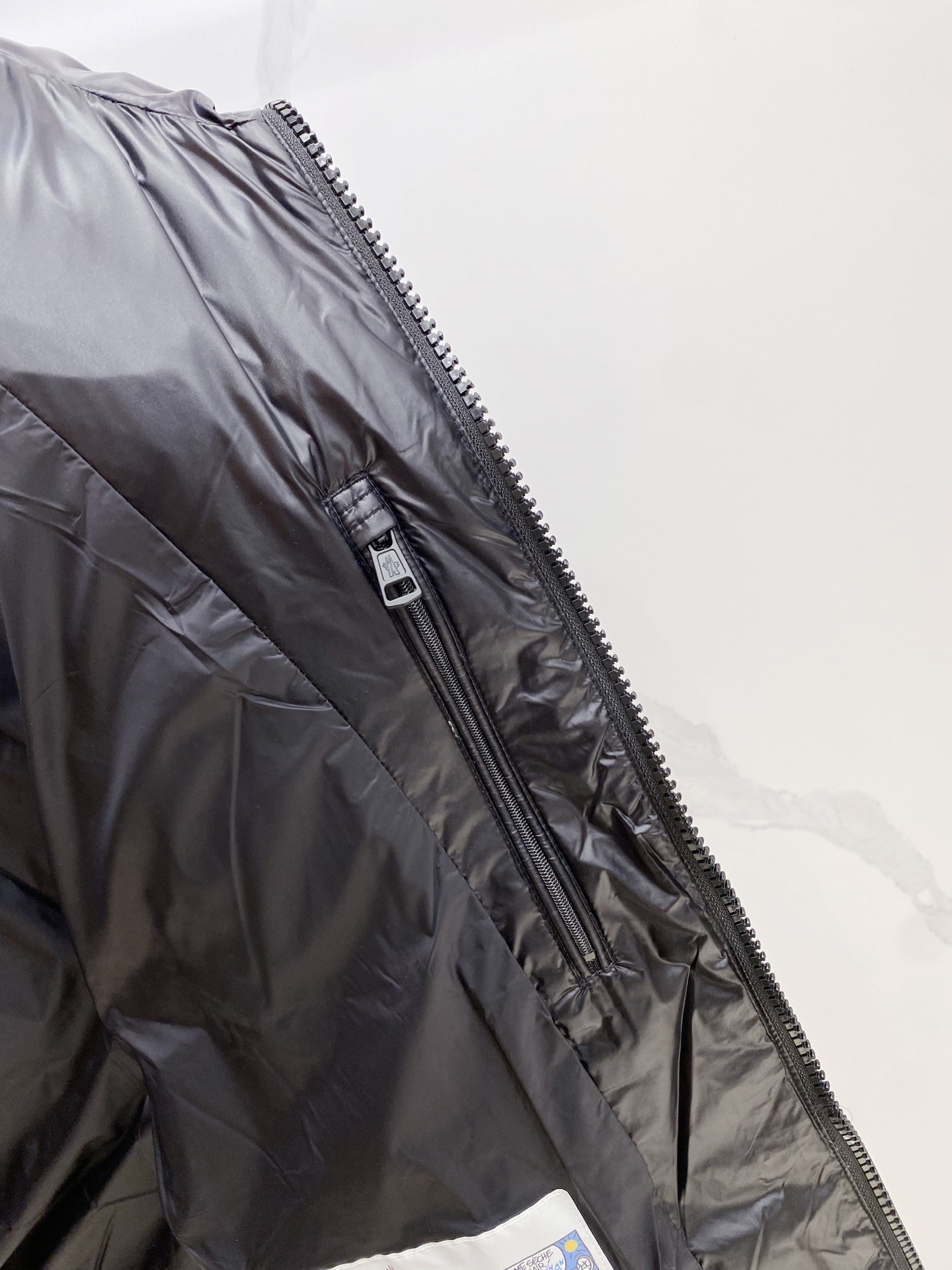 Moncler Couple Down Jacket Goose Down Black Loose Fit M-l