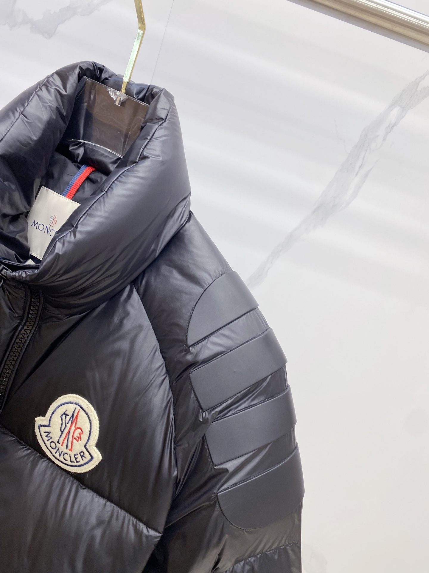 Moncler Couple Down Jacket Goose Down Black Loose Fit M-l