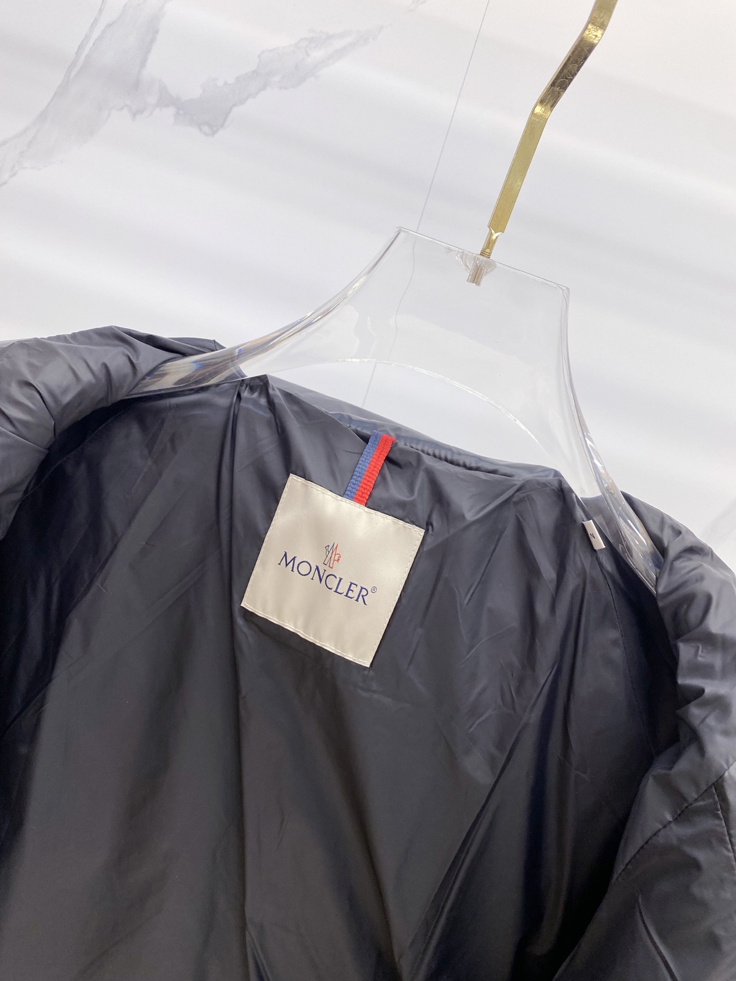 Moncler Couple Down Jacket Goose Down Black Loose Fit M-l