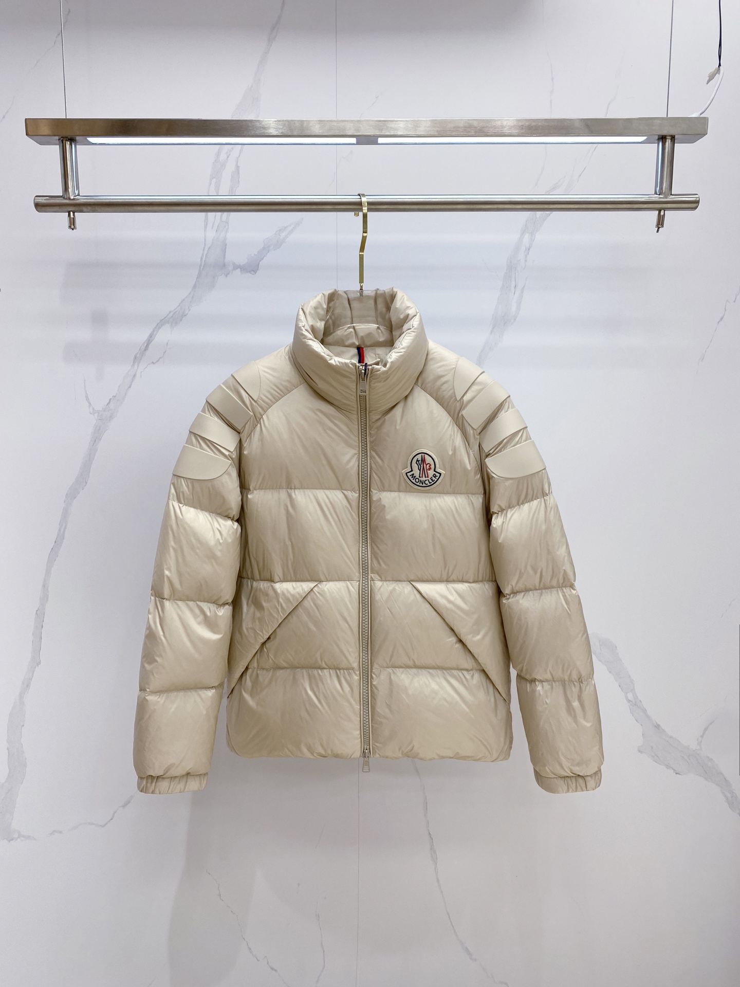 Moncler Couple Down Jacket Goose Down Black Loose Fit M-l