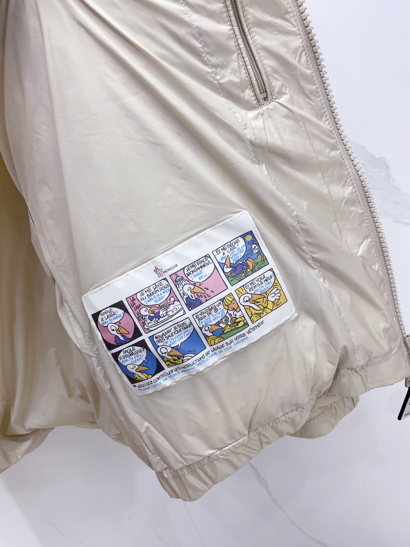 Moncler Couple Down Jacket Goose Down Black Loose Fit M-l